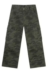 Camouflage Cargo Jeans with Pockets - Femstylo