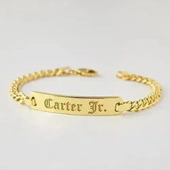 Baby Name Bracelet, Toddler Bracelet, Baby Shower Gift, Children's ID - Femstylo