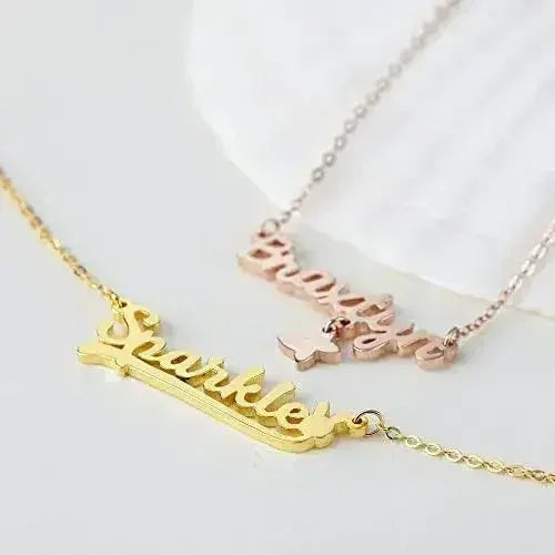 Little Girl Necklace, Baby Name Necklace, Toddler Gift, Baby Shower - Femstylo
