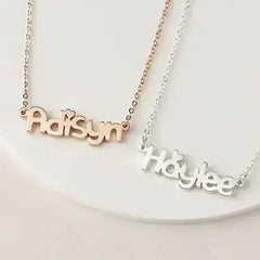 Little Girl Necklace, Baby Name Necklace, Toddler Gift, Baby Shower - Femstylo