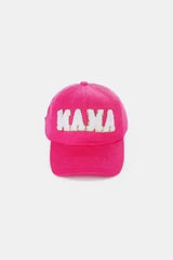 MAMA Chenille Patch Baseball Cap - Washed Cotton City Hat | Femstylo - Femstylo