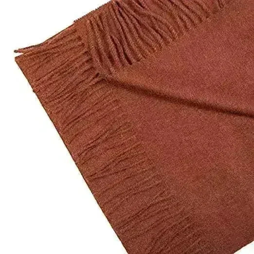Great Natural Alpaca 100% baby alpaca scarf chocolate brown color - Femstylo