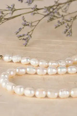 Small-sized natural pearl bracelet, necklace set - Femstylo