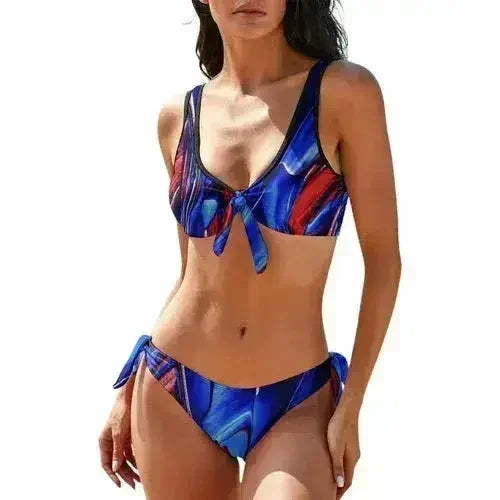 Women’s Dark Abstract Bikini Set - Femstylo