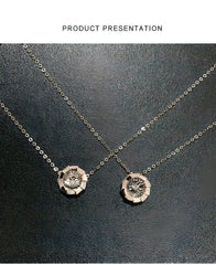 Rose Gold Pulsatile Heart Diamond Pendant Clavicle Chain - Femstylo