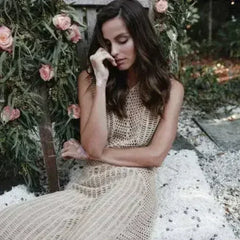 Cayetana Lace Up Beach Cover Up Dress - Femstylo