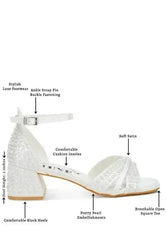 Cinnabon Pearl Embellished Strappy Sandals - Femstylo