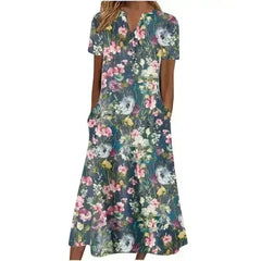 Women’s Summer Midi Dress – Casual, Light & Pocket-Ready - Femstylo