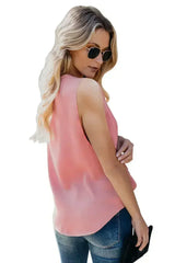 V Neck Draped Tank Top - Femstylo