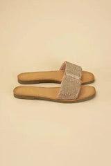 JUSTICE-S Rhinestone Slides - Femstylo