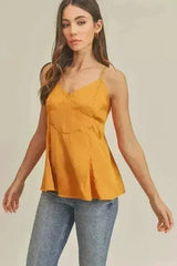 Aemi + Co Tie Back V-Neck Cami - Femstylo