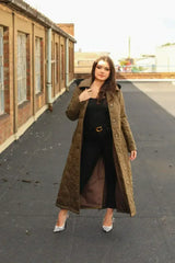 Quilted Single Breasted Longline Hooded Coat - Femstylo