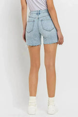 Vervet by Flying Monkey High Rise Denim Shorts - Femstylo