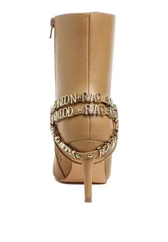 Buckle Harness Stiletto Boots - 3" Heel | Femstylo - Femstylo