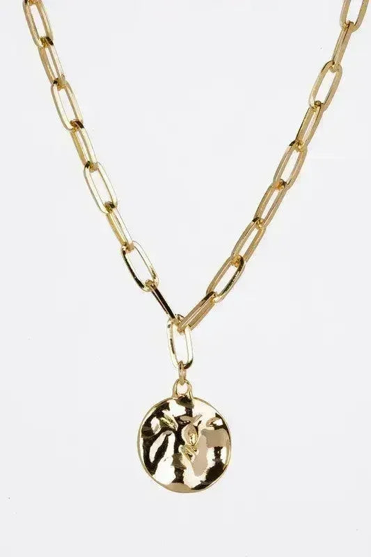 Coin pendant clip chain bracelet and necklace set - Femstylo