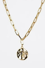 Coin pendant clip chain bracelet and necklace set - Femstylo