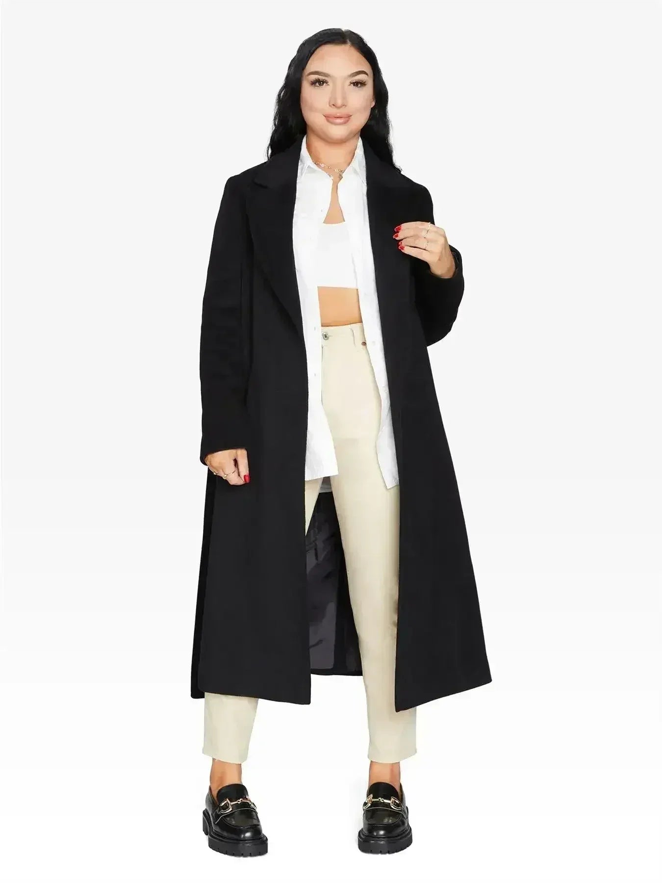 (PRE-ORDER) Belted Longline Duster Coat (2024) - Femstylo