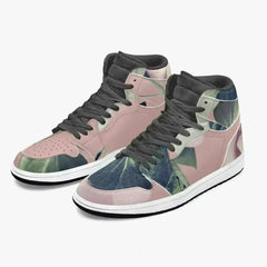 Jacki Easlick Floral Garden High-Top Leather Sneakers - Femstylo