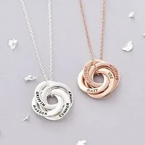 Personalized Mom Jewelry, Kids Names Necklace, Mothers Necklace - Femstylo