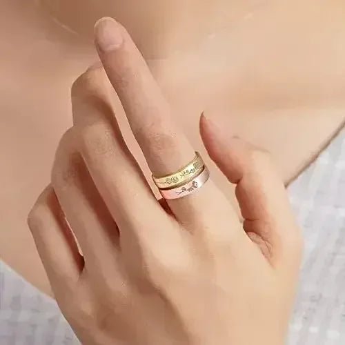 Birth Month Flowers Ring, Family Floral Ring, Gift for Mom,Mother Ring - Femstylo