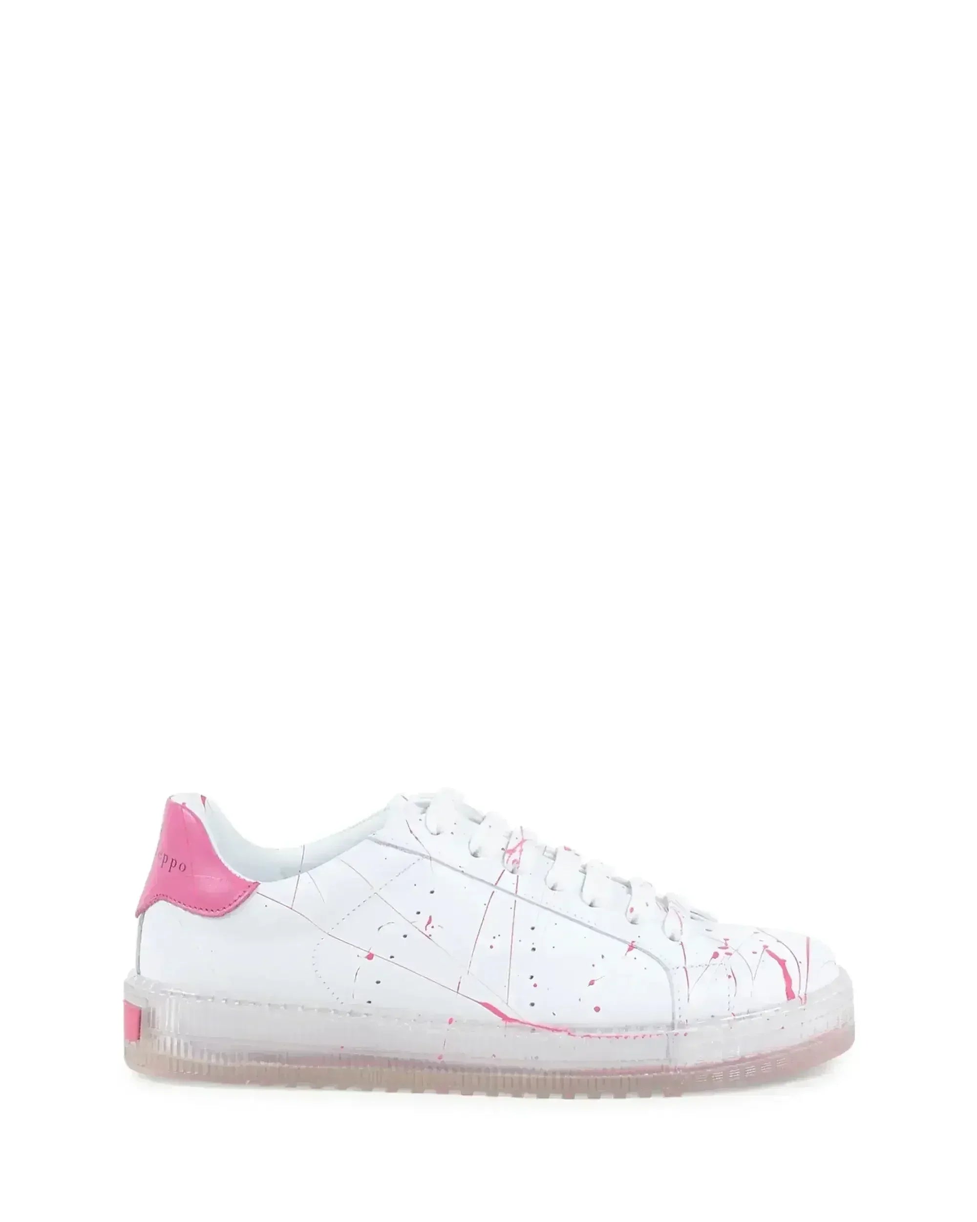 Splatter Sneaker - White Fuxia - Femstylo