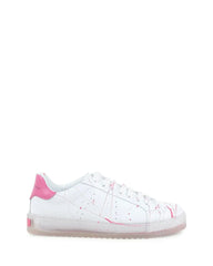 Splatter Sneaker - White Fuxia - Femstylo