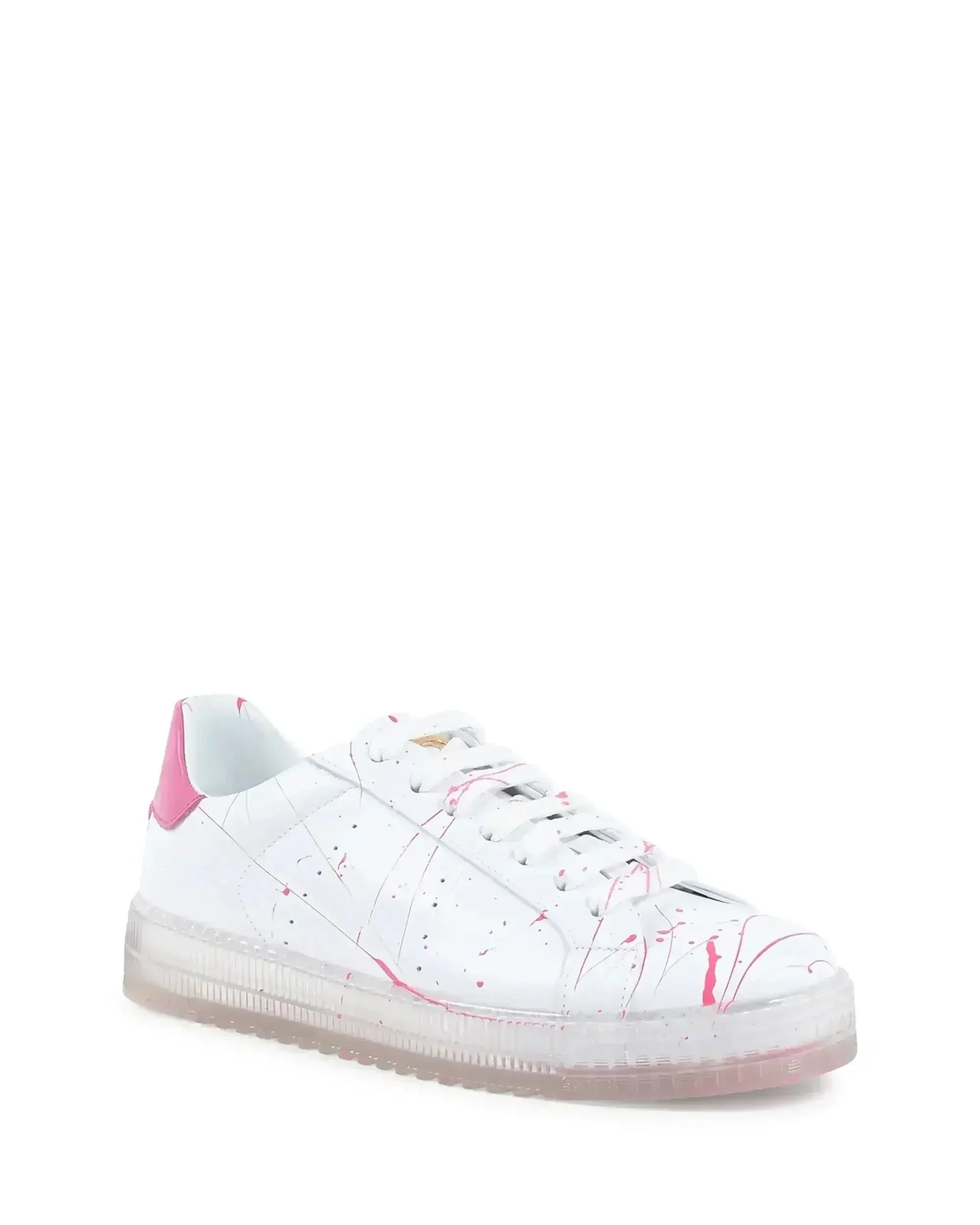 Splatter Sneaker - White Fuxia - Femstylo