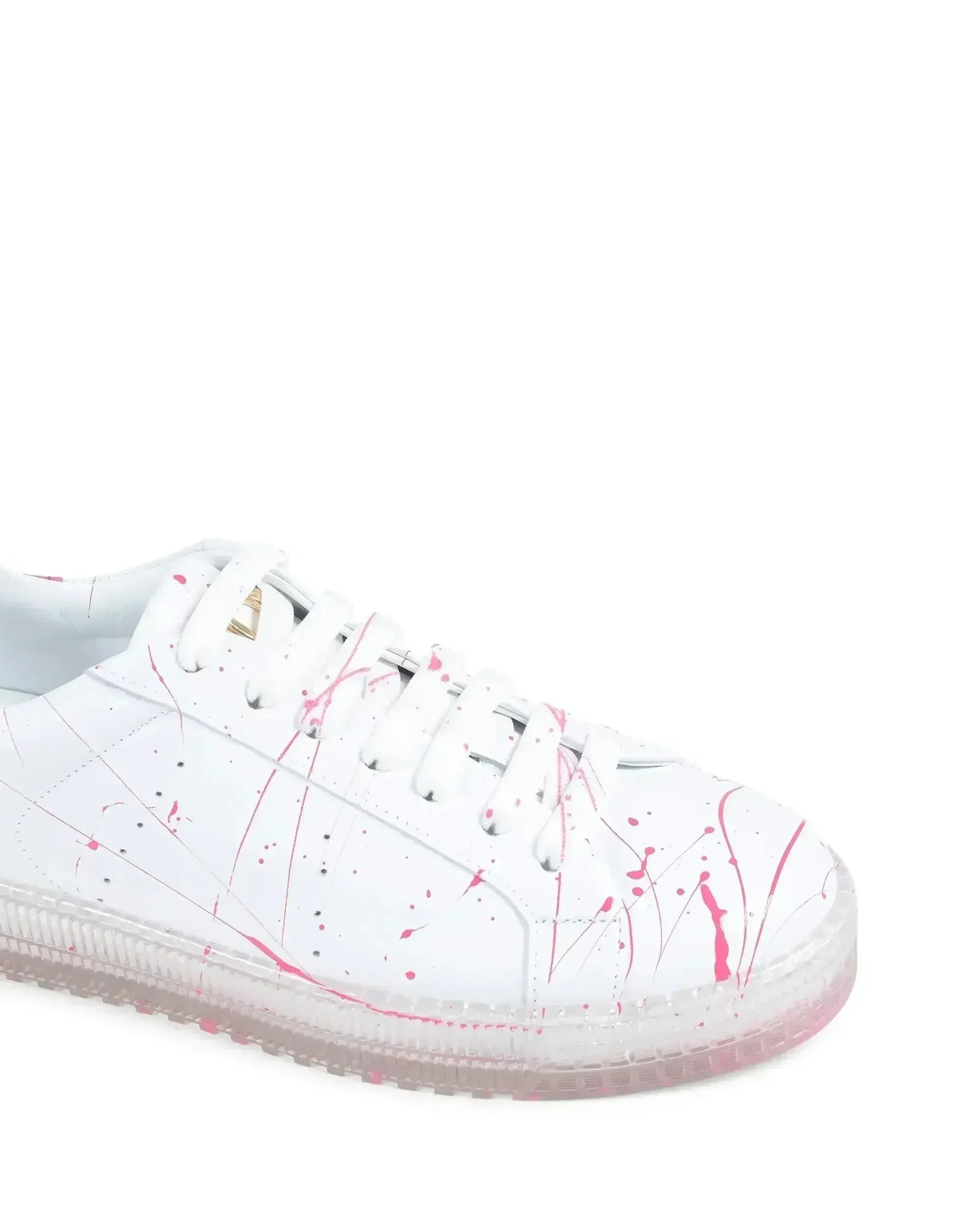 Splatter Sneaker - White Fuxia - Femstylo