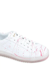 Splatter Sneaker - White Fuxia - Femstylo