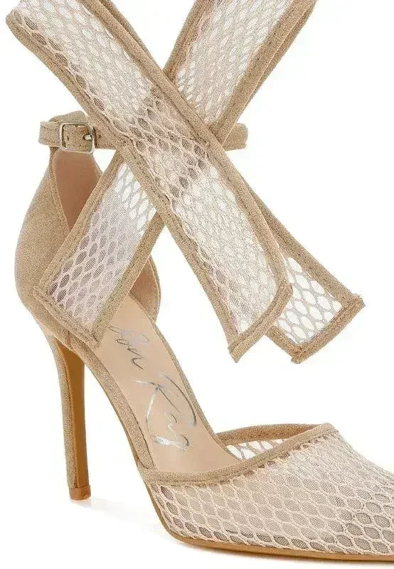 Regenta Big Bow Detail Stiletto Sandals - Femstylo