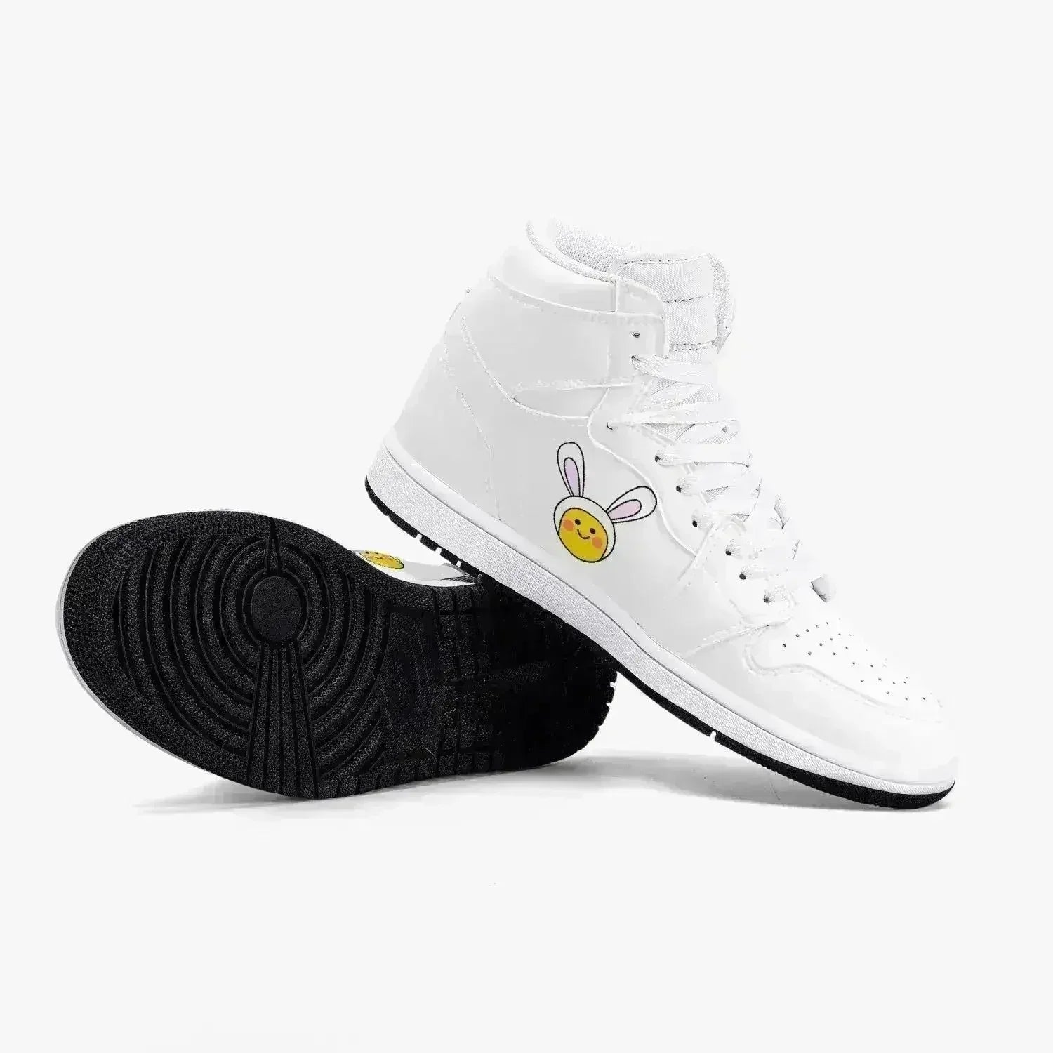 Jacki Easlick Lux Bunny High-Top Leather Sneakers - Femstylo