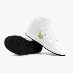 Jacki Easlick Lux Bunny High-Top Leather Sneakers - Femstylo