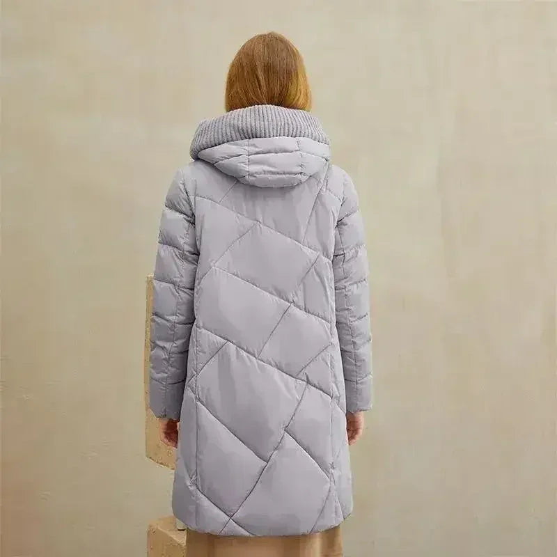 Warm Elegant Women Coat Jacket Casual Pocket Parka Windproof Jacket - Femstylo