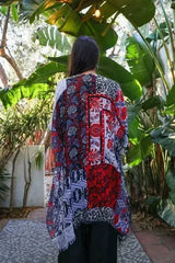 Boho Floral Patchwork Kimono - Femstylo