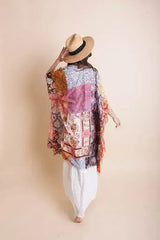 Boho Floral Patchwork Kimono - Femstylo