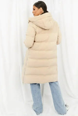 Hooded Longline Puffer Coat - Femstylo