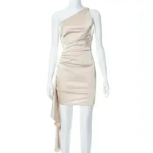 Crossbody Sleeveless Slim Fit Dress - Femstylo