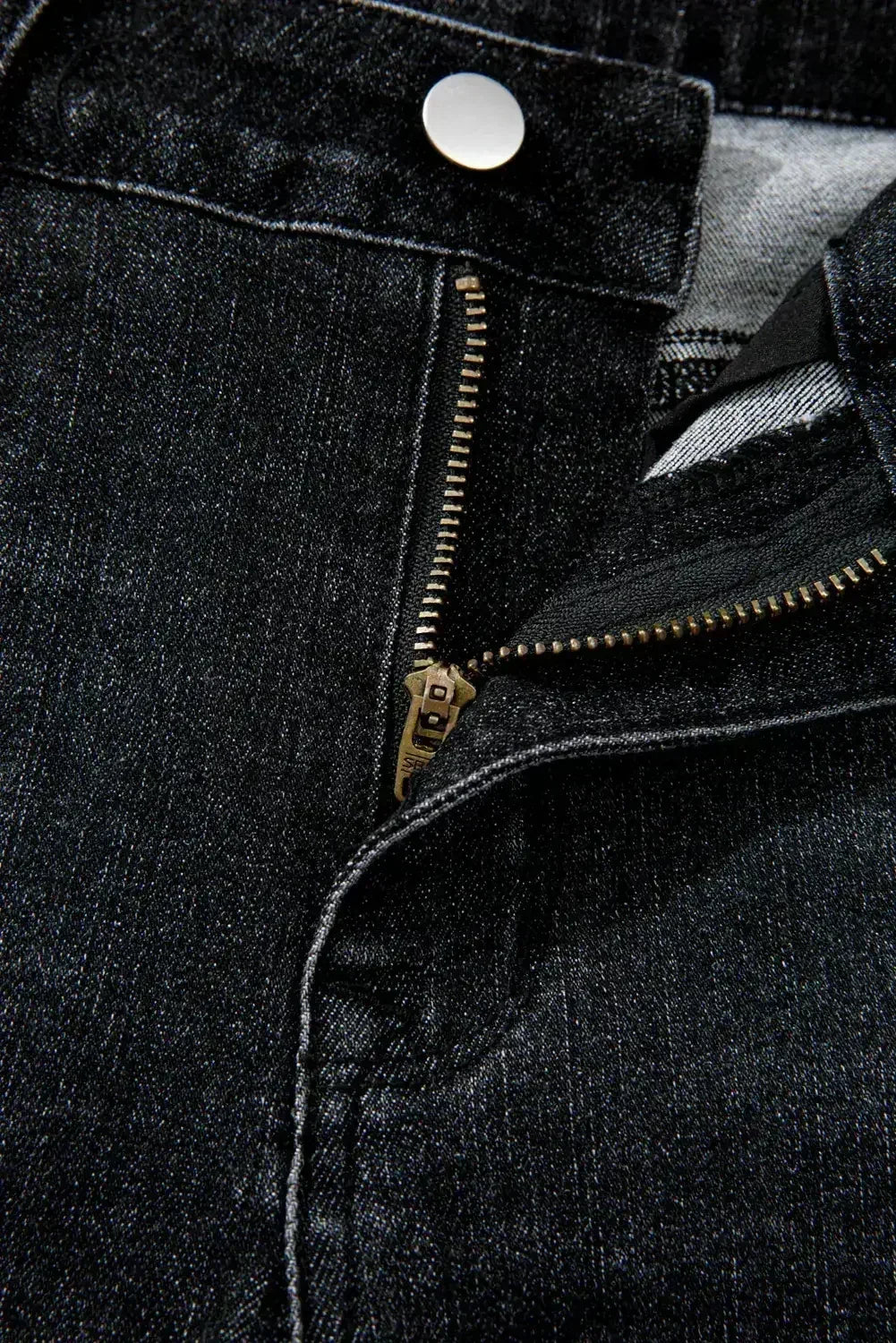 Sail Blue Mineral Wash Raw Hem High Waist Flared Jeans - Femstylo