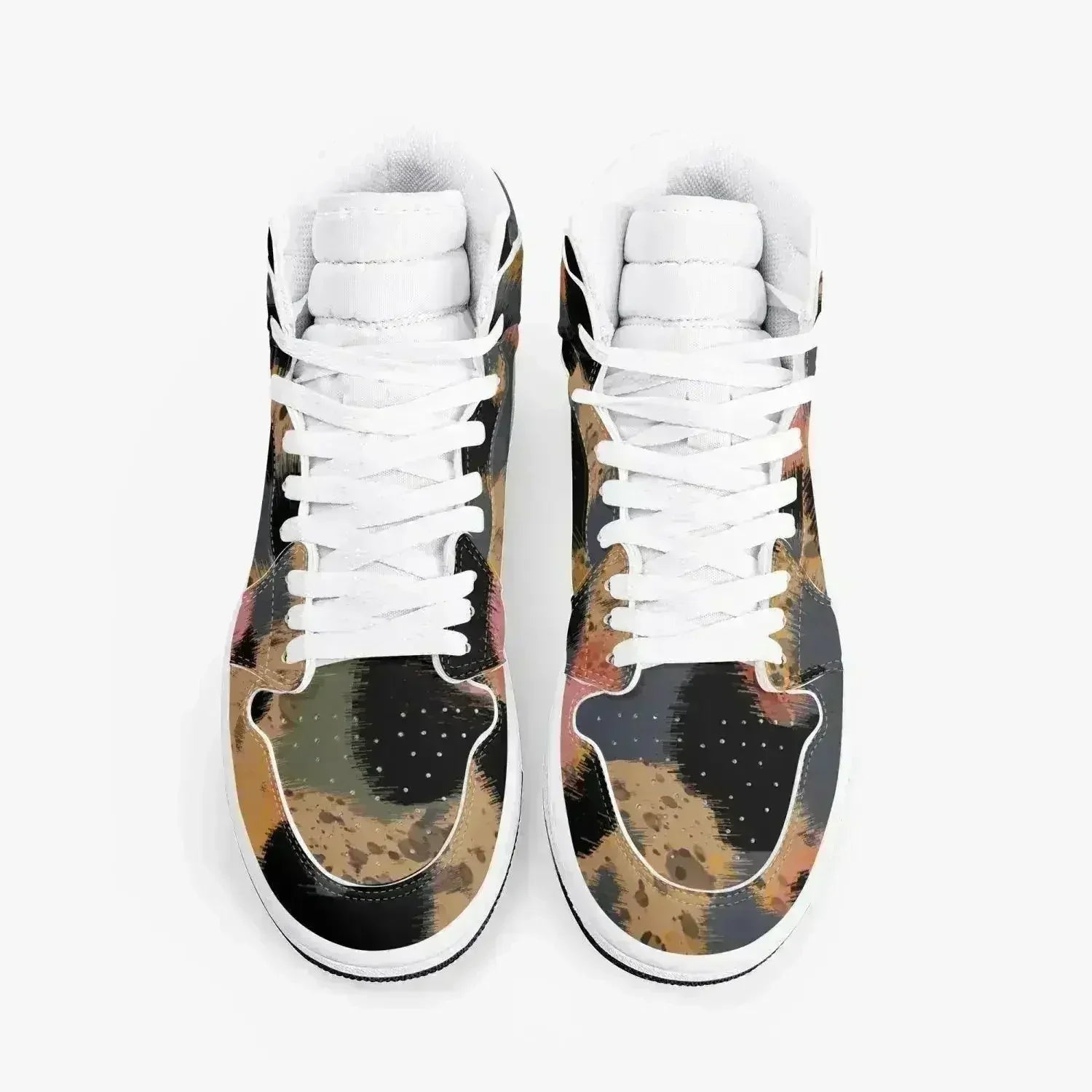 Jacki Easlick Leopard Print High-Top Leather Sneakers - Femstylo