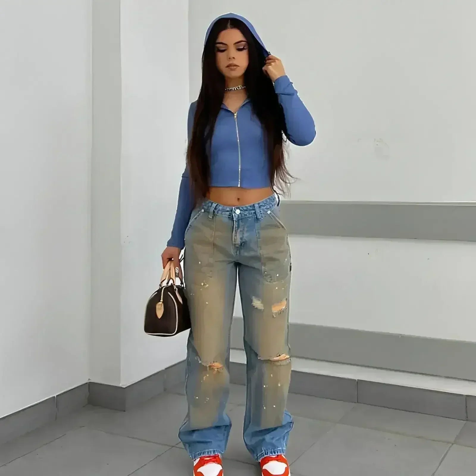 UrbanEase™ – Loose High Waist Street Jeans - Femstylo