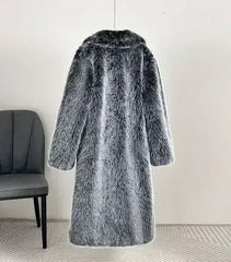 Royal Faux Fur Maxi Coat – 25 Edition - Femstylo