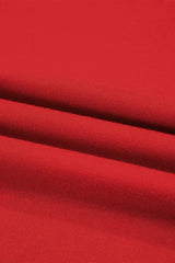 Fiery Red Striped Sleeve Loose Fit Sweatshirt - Femstylo