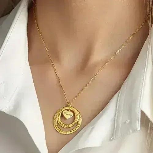 Grandma Jewelry, Grandmother Necklace with Names, Custom Grandma Gift - Femstylo