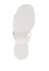 Avalon Chunky Pin Buckle Platform Heels - Femstylo