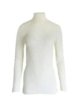 EGI Exclusive Collections Merino Wool Blend Mock Neck Top with Long - Femstylo