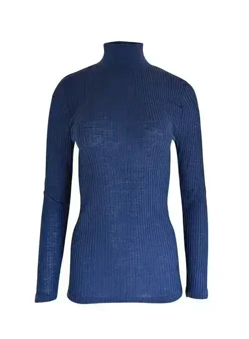 EGI Exclusive Collections Merino Wool Blend Mock Neck Top with Long - Femstylo