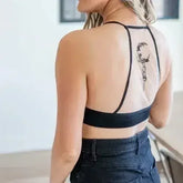 Crescent Moon Dream Catcher Tattoo Mesh Bralette - Femstylo