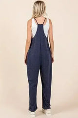 Mittoshop Patch Pocket Wide Leg Sleeveless Jumpsuit - Femstylo