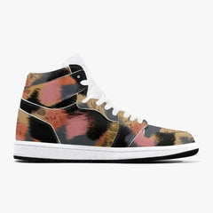 Jacki Easlick Leopard Print High-Top Leather Sneakers - Femstylo