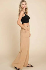Culture Code Full Size High Waist Wide Leg Cargo Pants - Femstylo
